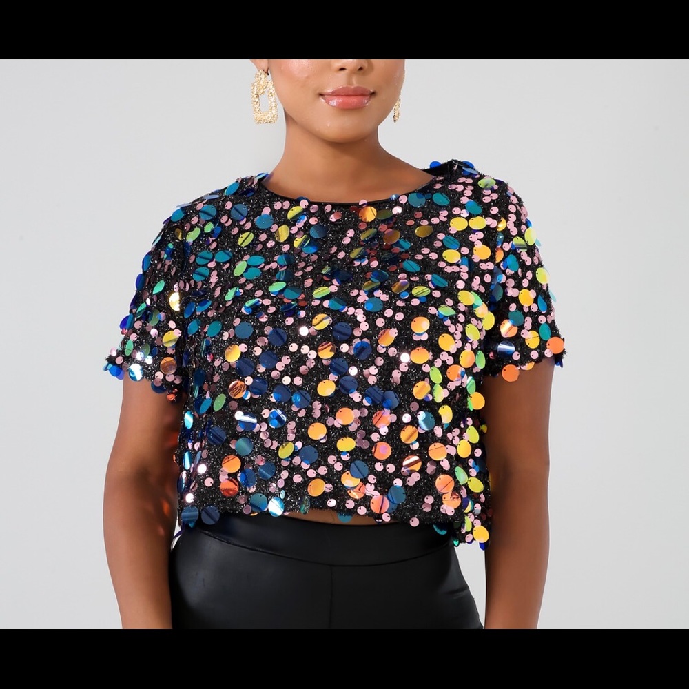 Sequin Multicolor Top